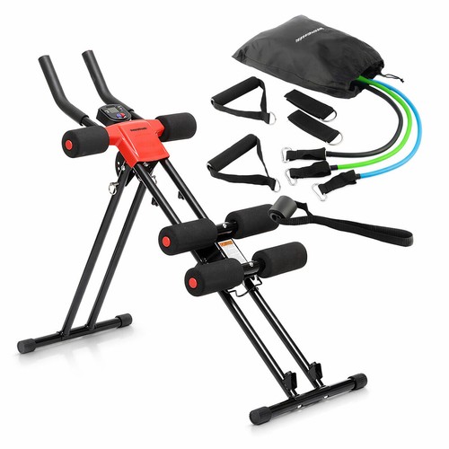 Set abdominal trainer folding - abdominal,