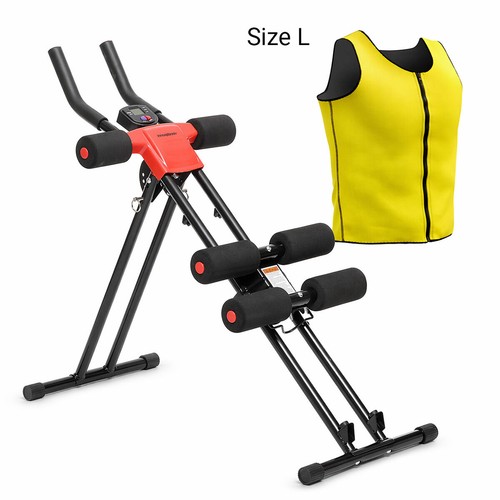 Set abdominal trainer folding - abdominal,